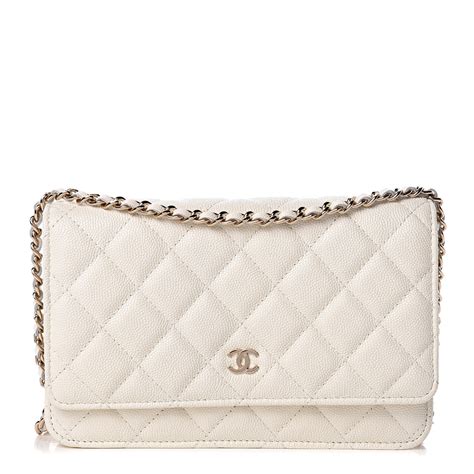 chanel black and white quilted wallet|fashionphile Chanel wallet on chain.